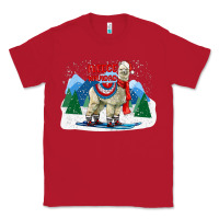 Red fleece navidad alpaca mountains Classic Tee - LillyAllenDesigns