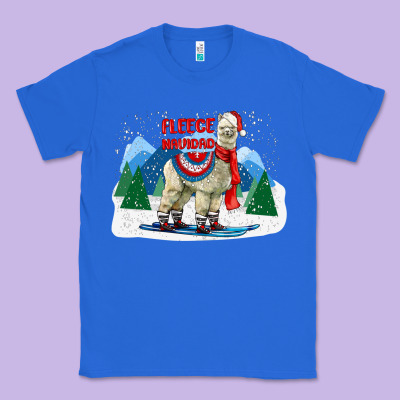 Fleece Navidad Alpaca Mountains Classic Tee Designed By Lillyallendesigns
