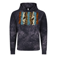 Cloud Black tool leather leopard cowhide backround Vintage Hoodie - RanaPortraitStore