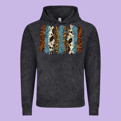 Tool Leather Leopard Cowhide Backround Vintage Hoodie Designed By Ranaportraitstore