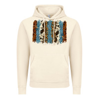 Vintage Artic tool leather leopard cowhide backround Vintage Hoodie - RanaPortraitStore