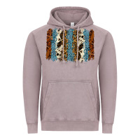 Vintage Zinc tool leather leopard cowhide backround Vintage Hoodie - RanaPortraitStore