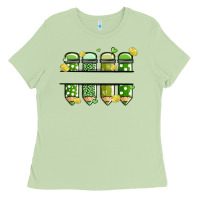 Matcha patricks day pencils Ladies Tee - MaliasSmallBusiness