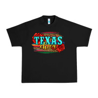 Black Texas Chica with roses Urban Heavy Tee - Jasminsmagicworld
