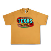 Peanut Butter Texas Chica with roses Urban Heavy Tee - Jasminsmagicworld