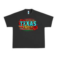 Pigment Black Texas Chica with roses Urban Heavy Tee - Jasminsmagicworld