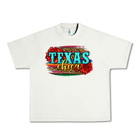 Pistachio Texas Chica with roses Urban Heavy Tee - Jasminsmagicworld