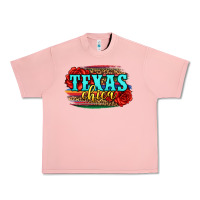 Salmon Texas Chica with roses Urban Heavy Tee - Jasminsmagicworld