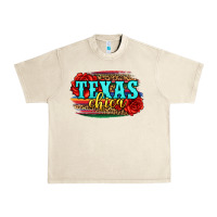 Sandshell Texas Chica with roses Urban Heavy Tee - Jasminsmagicworld