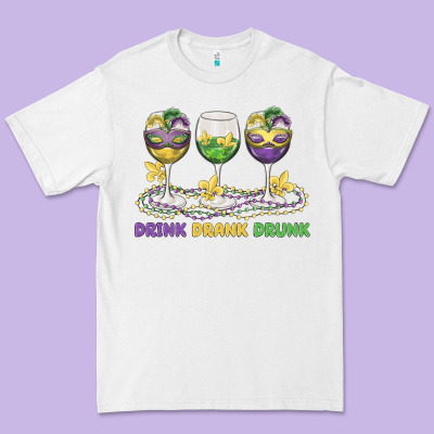 Drink Drank Drunk Premium Tee Designed By Maliassmallbusiness