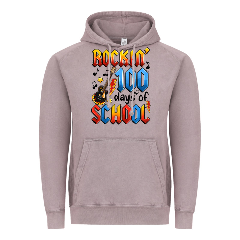 Rockin' 100 Days Of School Vintage Hoodie by Artiststas | Teevron