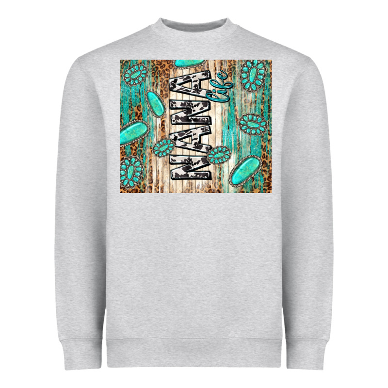 Nana Life Glitter Leopard Heavyweight Sweatshirt by TumblerDesignByShophia | Teevron