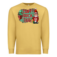 Antique Gold Christmas Can't Touch This Elf Premium Sweatshirt - FaDigitalArtStudio