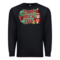 Black Christmas Can't Touch This Elf Premium Sweatshirt - FaDigitalArtStudio