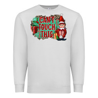 Dove Grey Christmas Can't Touch This Elf Premium Sweatshirt - FaDigitalArtStudio