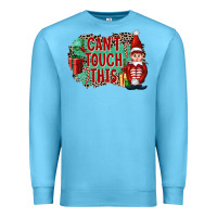 Ocean Blue Christmas Can't Touch This Elf Premium Sweatshirt - FaDigitalArtStudio