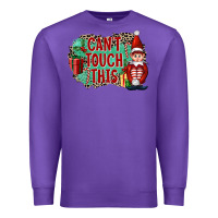 Purple Christmas Can't Touch This Elf Premium Sweatshirt - FaDigitalArtStudio