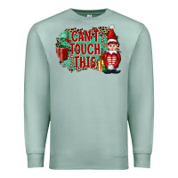 Seafoam Christmas Can't Touch This Elf Premium Sweatshirt - FaDigitalArtStudio