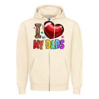 Sandshell i love my dads Zipper Hoodie - OliviaCreatesArt