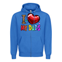 True Royal i love my dads Zipper Hoodie - OliviaCreatesArt
