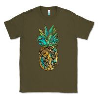 Army Green leopar turquoise pineapple Classic Tee - JahusDesignShop