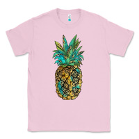 Bubblegum Pink leopar turquoise pineapple Classic Tee - JahusDesignShop