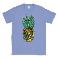 Colony Blue leopar turquoise pineapple Classic Tee - JahusDesignShop