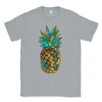 Heather Grey leopar turquoise pineapple Classic Tee - JahusDesignShop