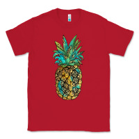 Red leopar turquoise pineapple Classic Tee - JahusDesignShop