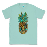 Seafoam leopar turquoise pineapple Classic Tee - JahusDesignShop