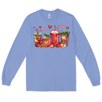 Colony Blue strawberry coffee cups Long Sleeve Tee - Jasminsmagicworld