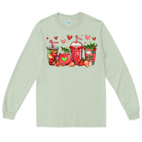 Matcha strawberry coffee cups Long Sleeve Tee - Jasminsmagicworld
