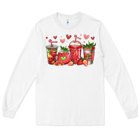 White strawberry coffee cups Long Sleeve Tee - Jasminsmagicworld