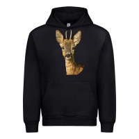 Black Red brocket Deer Head Urban Hoodie - LillyAllenDesigns