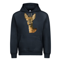Navy Red brocket Deer Head Urban Hoodie - LillyAllenDesigns