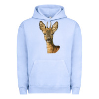 Pigment Grape Ice Red brocket Deer Head Urban Hoodie - LillyAllenDesigns
