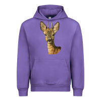 Tulip Red brocket Deer Head Urban Hoodie - LillyAllenDesigns
