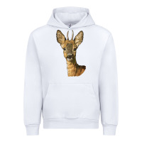White Red brocket Deer Head Urban Hoodie - LillyAllenDesigns