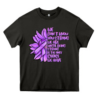 Purple Pancreatic Cancer Sunflower And Cancer Ribb Heavy Core Tee | Teevron