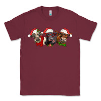 Burgundy christmas heifers Classic Tee - LillyAllenDesigns