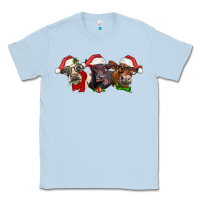 Dusty Blue christmas heifers Classic Tee - LillyAllenDesigns