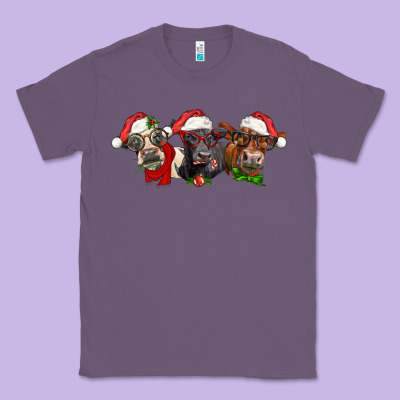 Christmas Heifers Classic Tee Designed By Lillyallendesigns