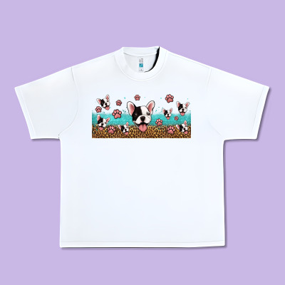 French Bulldogs Urban Heavy Tee Designed By Jasminsmagicworld