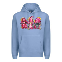 Colony Blue breast cancer gnomes Premium Hoodie - FaDigitalArtStudio