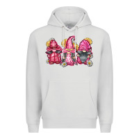 Dove Grey breast cancer gnomes Premium Hoodie - FaDigitalArtStudio