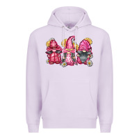 Lilac breast cancer gnomes Premium Hoodie - FaDigitalArtStudio