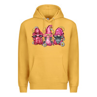 Mustard breast cancer gnomes Premium Hoodie - FaDigitalArtStudio