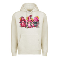 Oatmeal Heather breast cancer gnomes Premium Hoodie - FaDigitalArtStudio