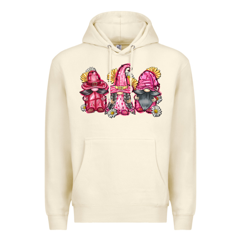 Breast Cancer Gnomes Premium Hoodie by FaDigitalArtStudio | Teevron