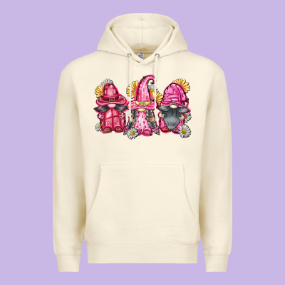 Breast Cancer Gnomes Premium Hoodie Designed By Fadigitalartstudio